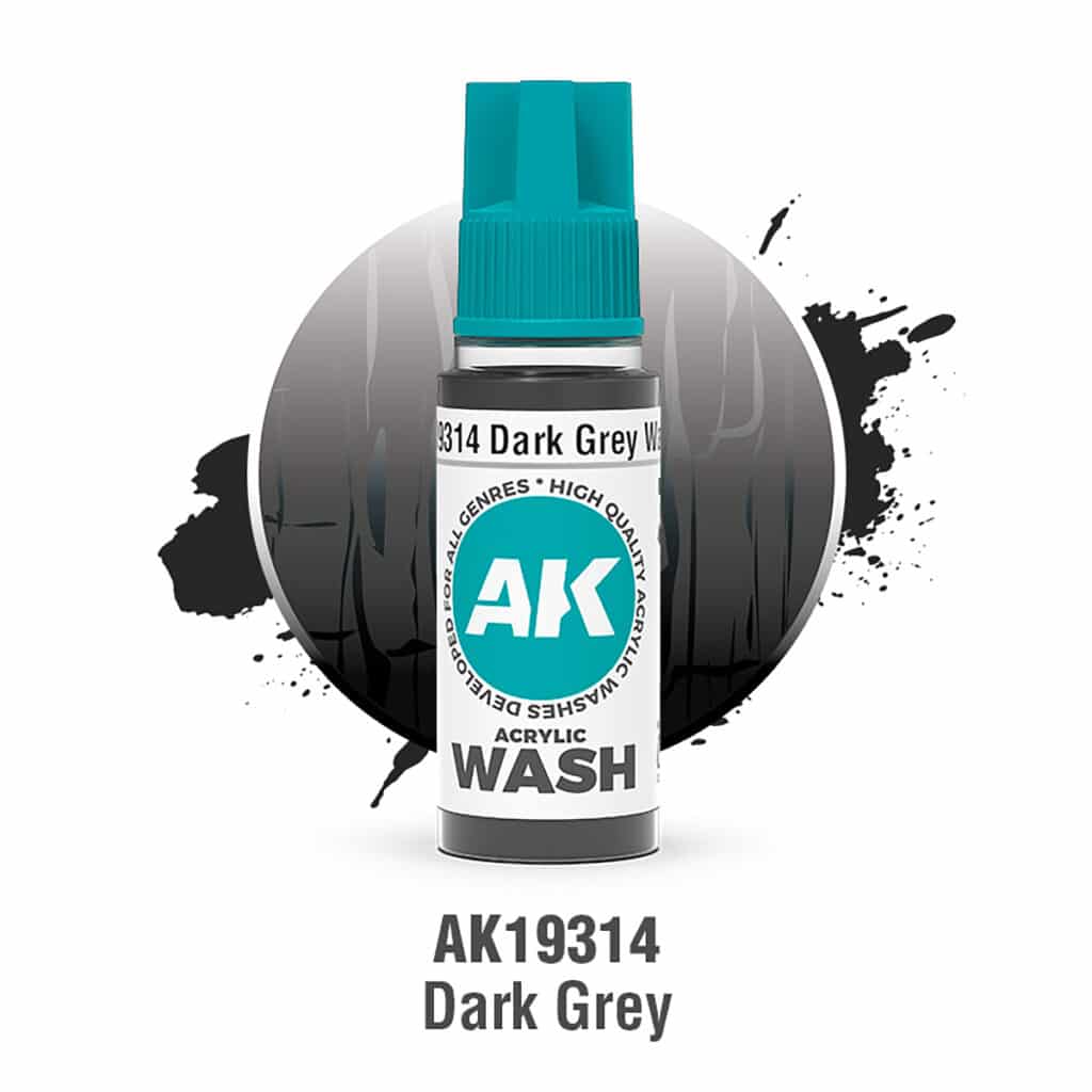 Maxireves a choisi pour vous cet nouveau set AK Dark Grey – Acrylic Wash afin que vous puissiez découvrir la magnifique nouvelle gamme de Wash