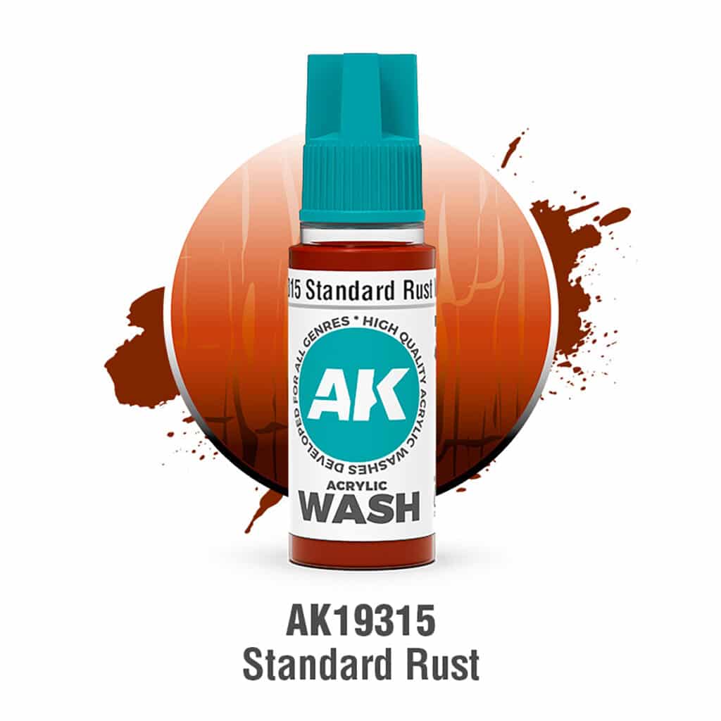 Maxireves a choisi pour vous cet nouveau set AK Standard Rust – Acrylic Wash afin que vous puissiez découvrir la magnifique nouvelle gamme de Wash