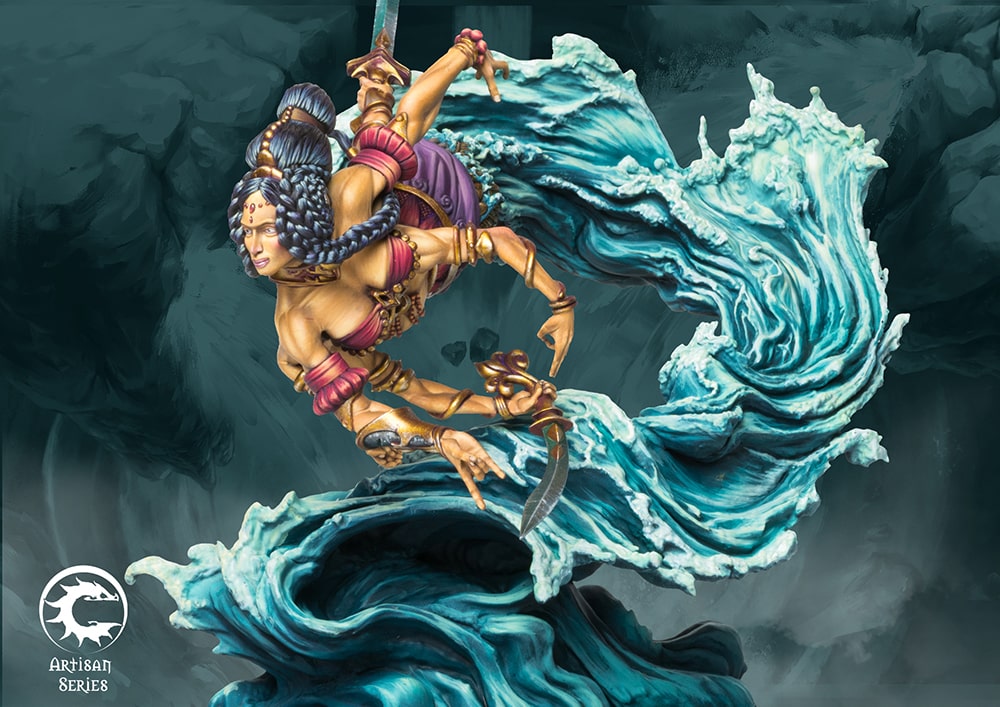 Conquest Sorcerer Kings Artisan Series: Marid Apsara est la nouvelle boite de Para-bellum pour jouer à ce superbe jeu de figurines