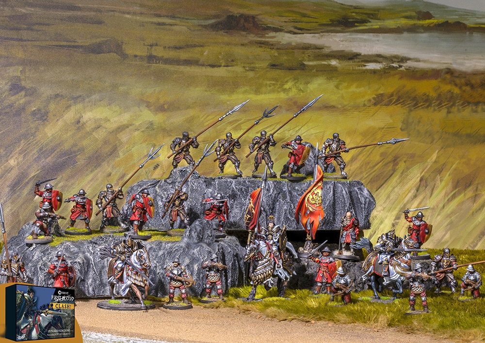 Conquest Hundred Kingdoms – First Blood: Clash! est la nouvelle boite de Para-bellum pour jouer à une nouvelle façon de jouer à conquest