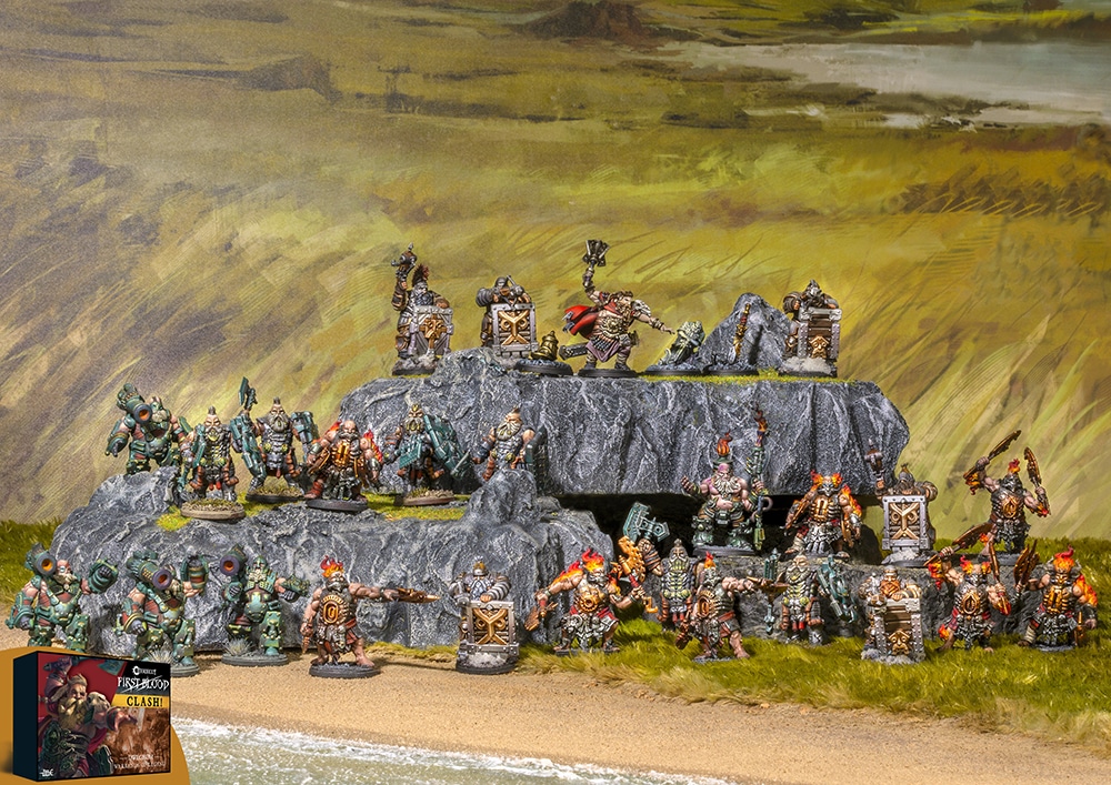 Conquest Dweghom – First Blood: Clash! est la nouvelle boite de Para-bellum pour jouer à une nouvelle façon de jouer à conquest