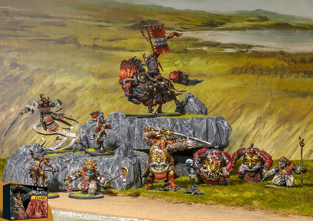 Conquest Yoroni – First Blood: Clash! est la nouvelle boite de Para-bellum pour jouer à une nouvelle façon de jouer à conquest