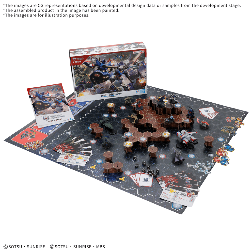 Gundam Assemble Deluxe set set vous permet de revivre les combats legendaires de cette licence incroyable de Bandai , a vos robots !!!