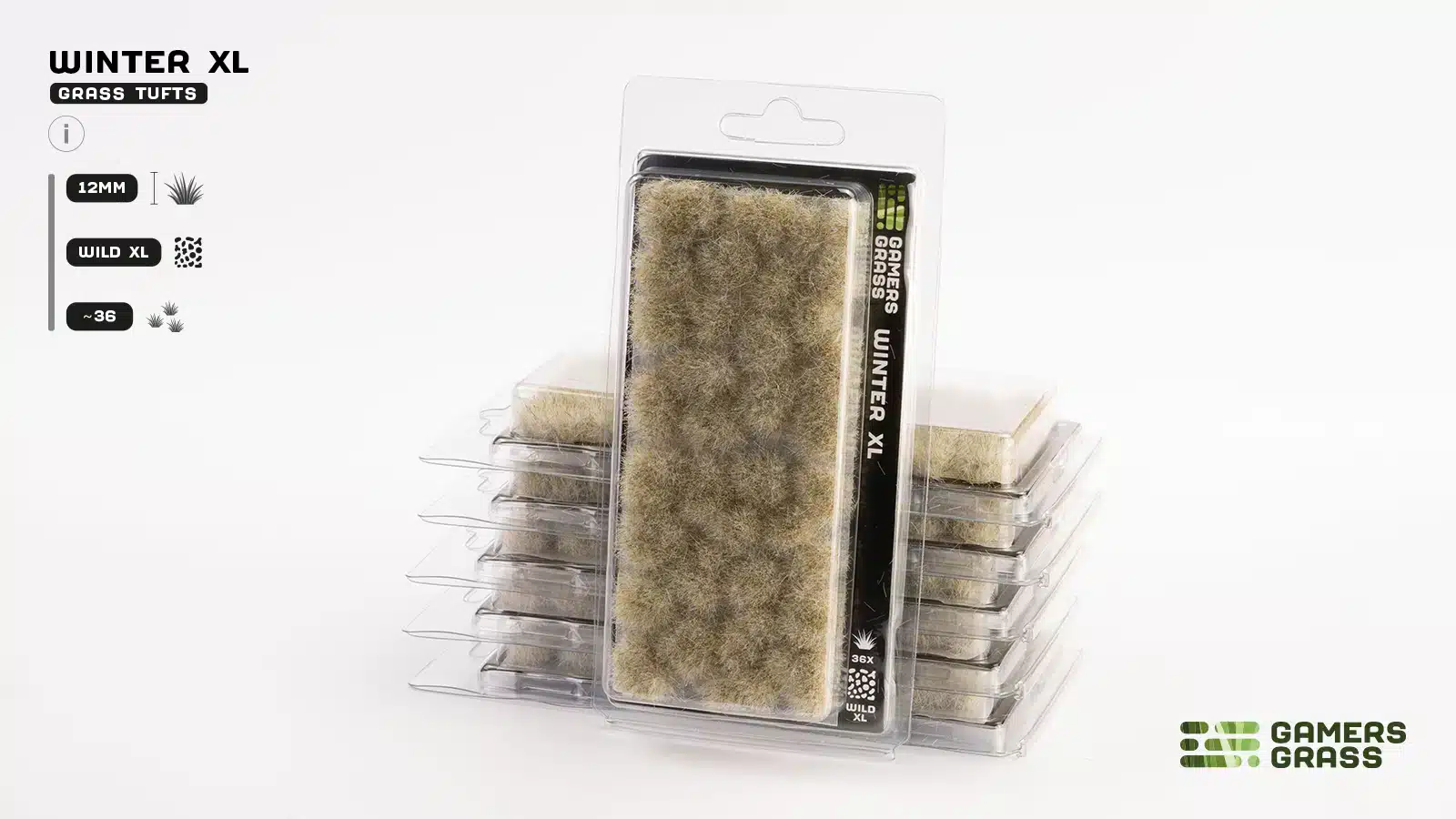 Découvrez les Gamersgrass Winter XL 12mm, parfait pour garnir vos socles ou diorama