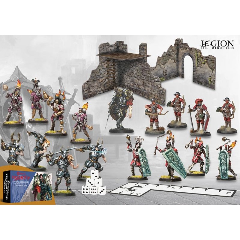 Conquest First Blood Hundred Kingdoms : Might of the orders est l'une des superbes boites de Parabellum pour jouer à first blood leur jeu d'escarmouche