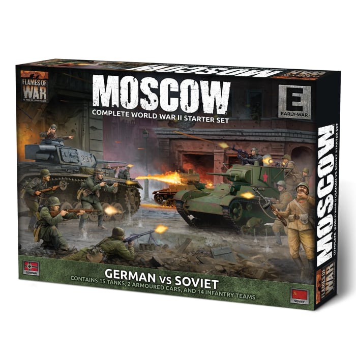 Flames of War Moscow - German vs Soviet Starter Set fait partie des nouveautées de cette superbe sortie si chère aux français de Flames of War Early War
