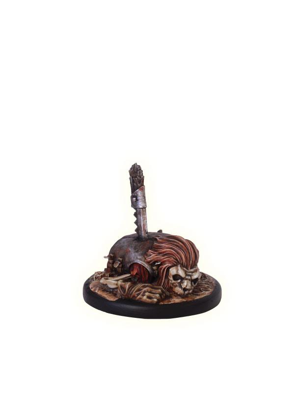 découvrez Kharn-Age : Marqueur de Carcasse 50mm, une des figurines emblématique pour le jeu Kharn-Age de TGCM