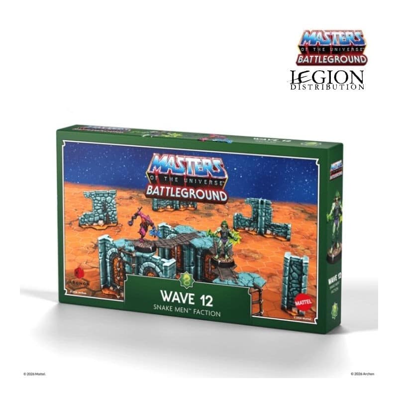 Masters of the Universe Vague 12 : Faction Snake Men VF contient de nouvelles figurines et cartes pour ce superbe nouveau jeu de figurines