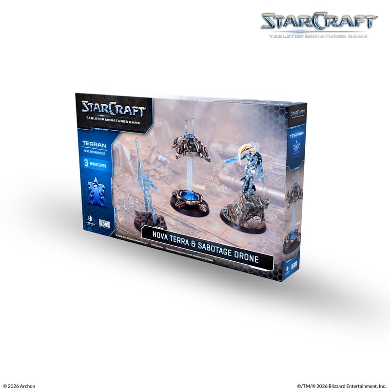 Découvrez Starcraft : Terran Hero Expansion Set: Nova Terra est une extension du trés attendu Starcraft l'adaptation en figurines du célébre jeu vidéo