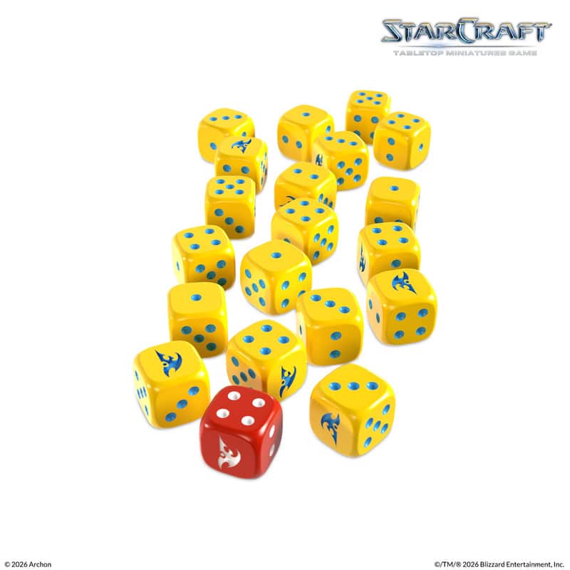 Découvrez Starcraft : Custom Dice Set: Protoss est une extension du trés attendu Starcraft l'adaptation en figurines du célébre jeu vidéo