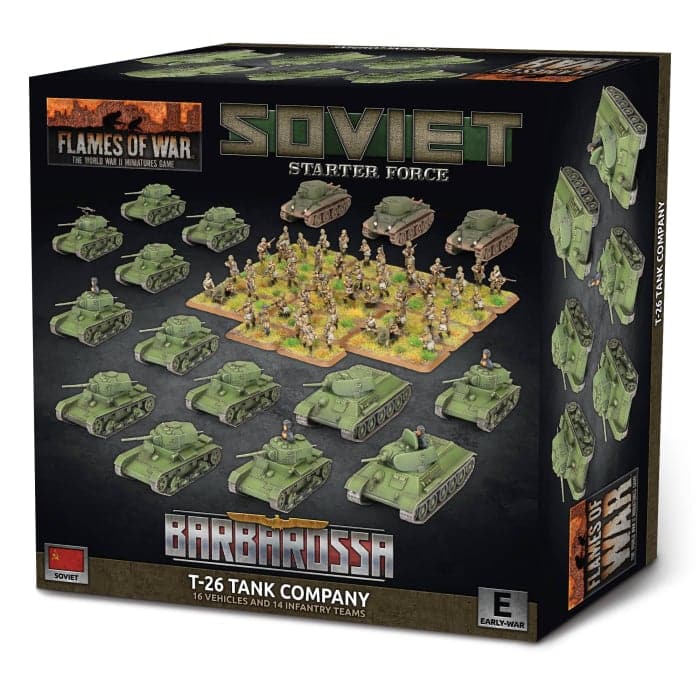 Flames of War Soviet T-26 Tank Battalion Starter Force fait partie des nouveautées de cette superbe sortie si chère aux français de Flames of War Early War
