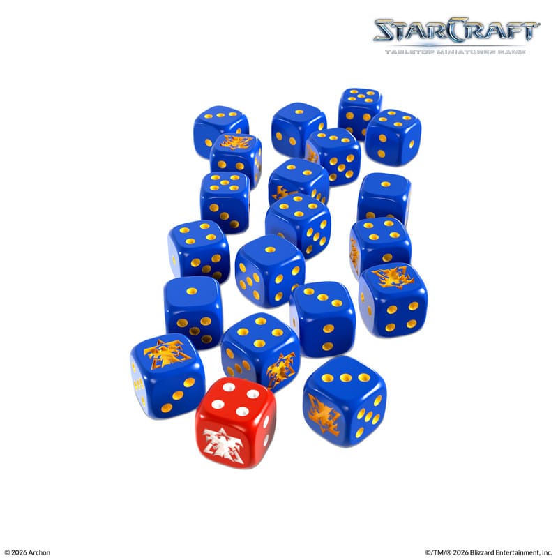 Découvrez Starcraft : Custom Dice Set: Terran est une extension du trés attendu Starcraft l'adaptation en figurines du célébre jeu vidéo
